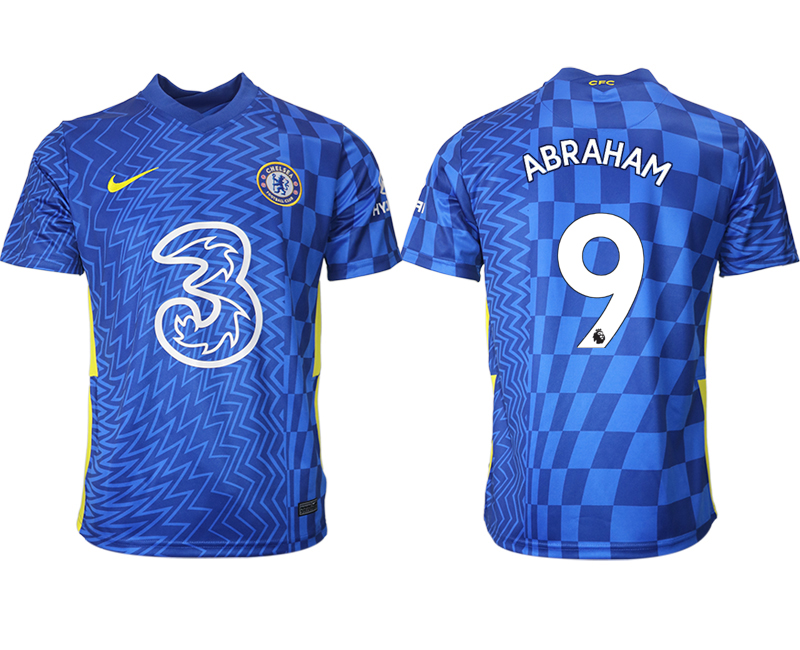 Men 2021-2022 Club Chelsea FC home aaa version blue #9 Soccer Jersey